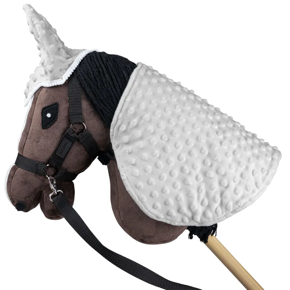 ⁨Derka i nauszniki Skippi dla Hobby Horse - szara - prezent na dzień dziecka⁩ w sklepie Wasserman.eu