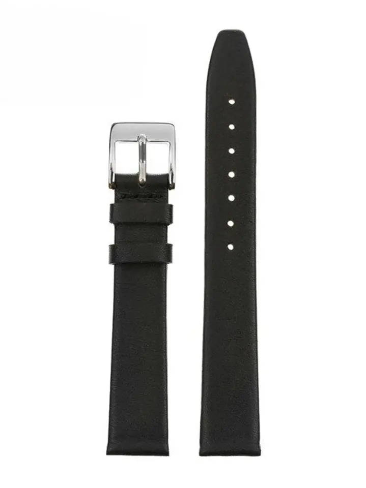 ⁨Pasek skórzany do zegarka W104 - czarny - 18mm⁩ w sklepie Wasserman.eu