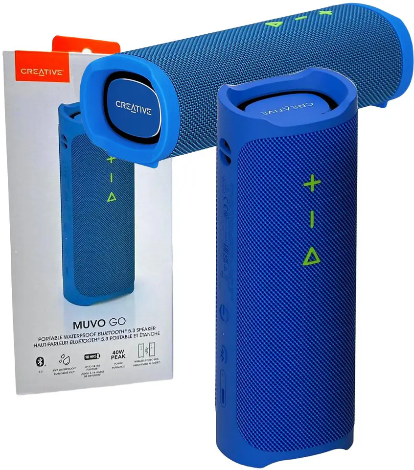 ⁨Creative Labs Creative MUVO Go Stereo portable speaker Blue 20 W⁩ at Wasserman.eu