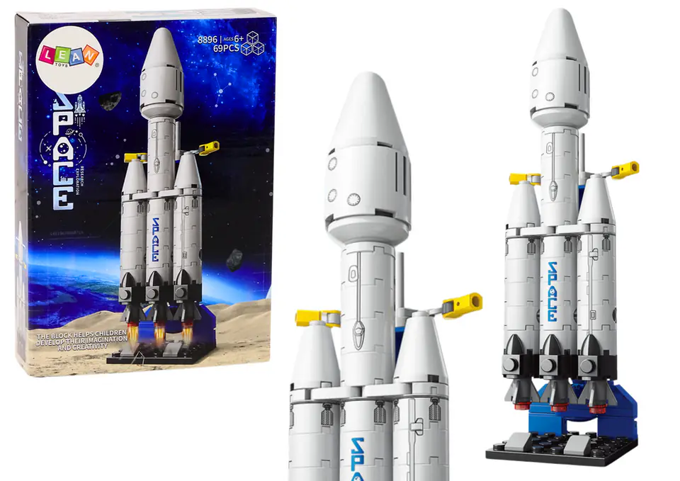 ⁨Statek Kosmiczny Klocki Konstrukcyjne Kosmos Platforma Kosmiczna 69 ele.⁩ w sklepie Wasserman.eu