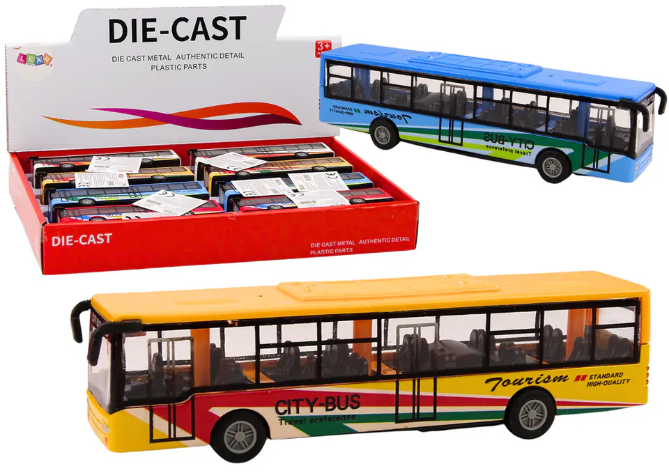 ⁨Autobus Miejski Z Napędem Frykcyjnym 15cm Metalowy⁩ w sklepie Wasserman.eu