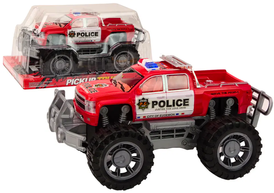 ⁨Samochód Policyjny Pickup Czerwony Terenowy Wóz Policji⁩ w sklepie Wasserman.eu