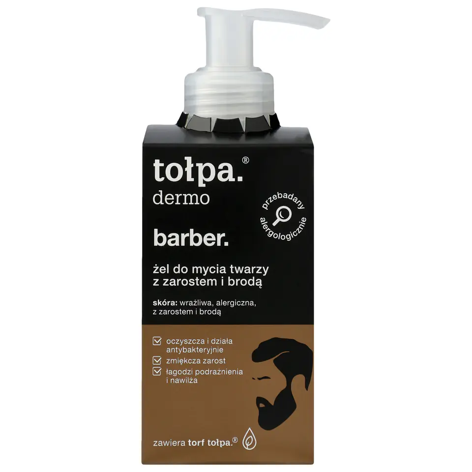 ⁨TOŁPA Dermo Barber Żel do mycia twarzy z zarostem i brodą 150 ml⁩ w sklepie Wasserman.eu