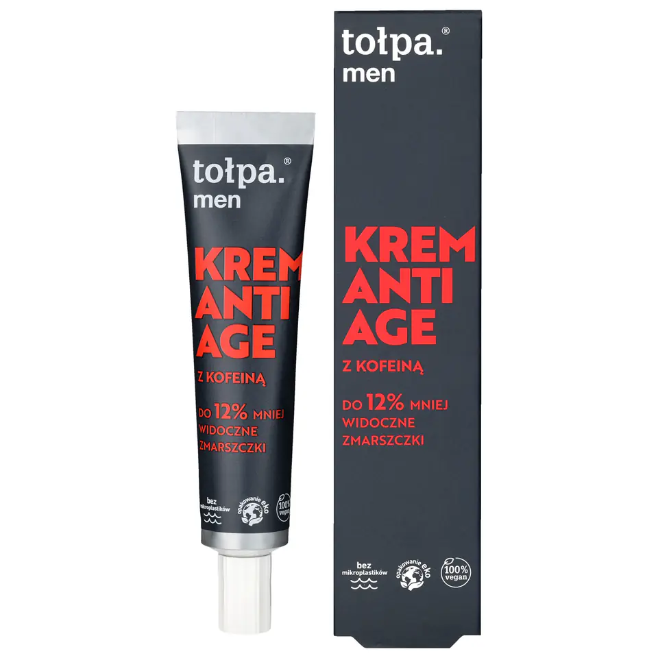 ⁨TOŁPA Men Krem Anti Age z kofeiną 40 ml⁩ w sklepie Wasserman.eu