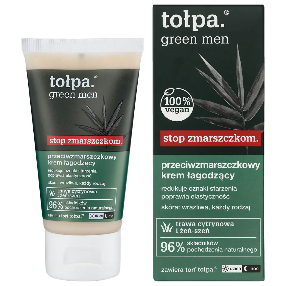 ⁨TOŁPA Green Men Przeciwzmarszczkowy krem łagodzący 50 ml⁩ w sklepie Wasserman.eu