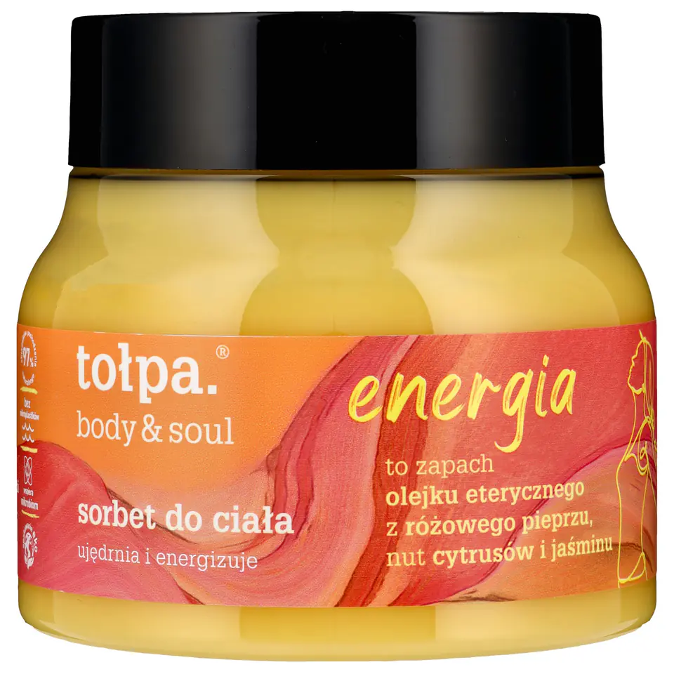 ⁨TOŁPA Body&Soul Energia Sorbet ujędrniający do ciała 250 ml⁩ w sklepie Wasserman.eu