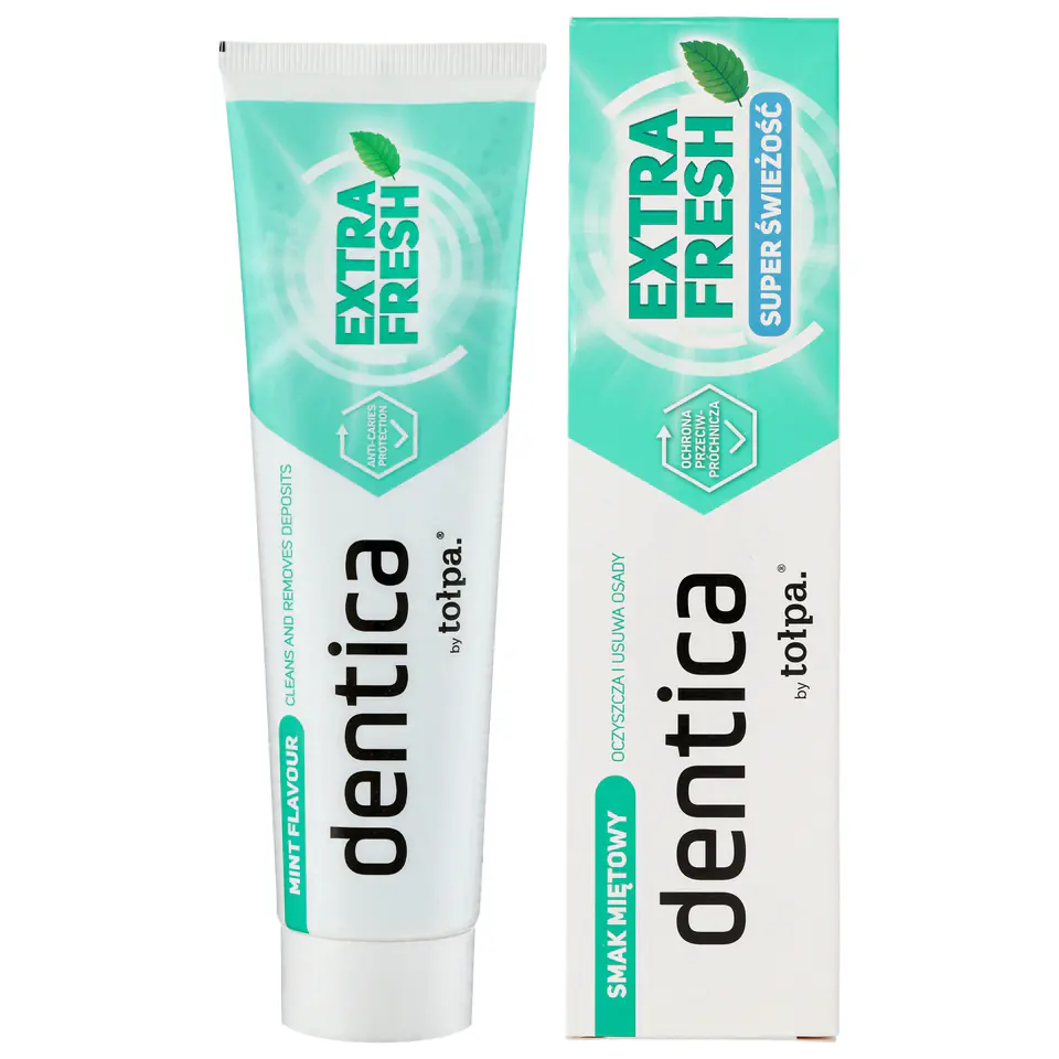 TOŁPA Dentica Extra Fresh Pasta do zębów miętowa 100 ml w sklepie Wasserman.eu