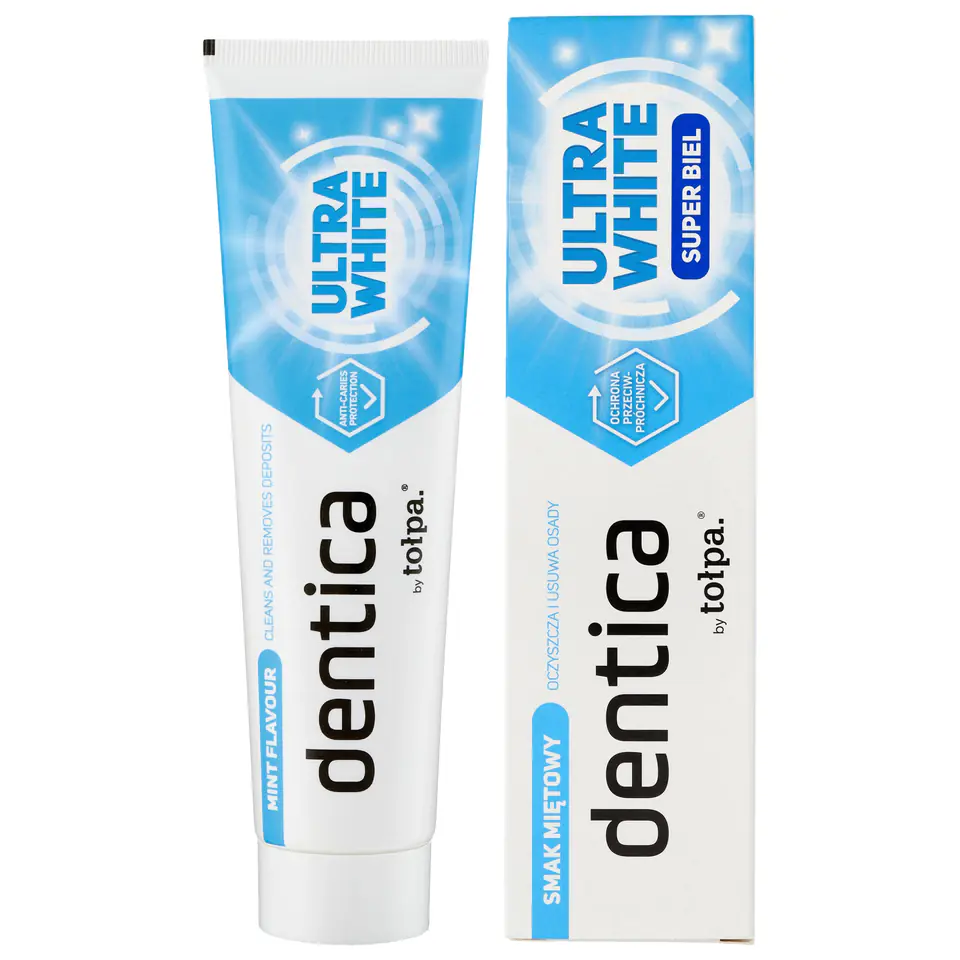 TOŁPA Dentica Ultra White Pasta do zębów wybielająca miętowa 100 ml w sklepie Wasserman.eu