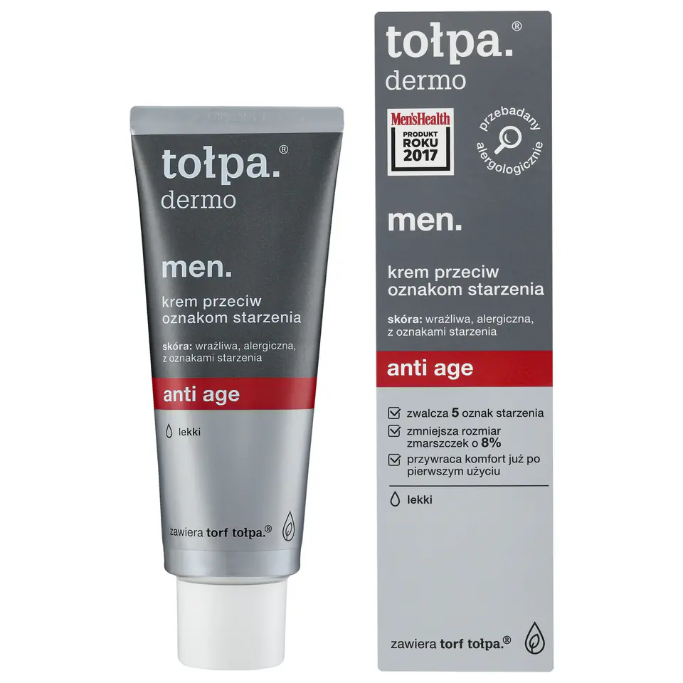 ⁨TOŁPA Dermo Men Krem przeciw oznakom starzenia Anti Age 40 ml⁩ w sklepie Wasserman.eu