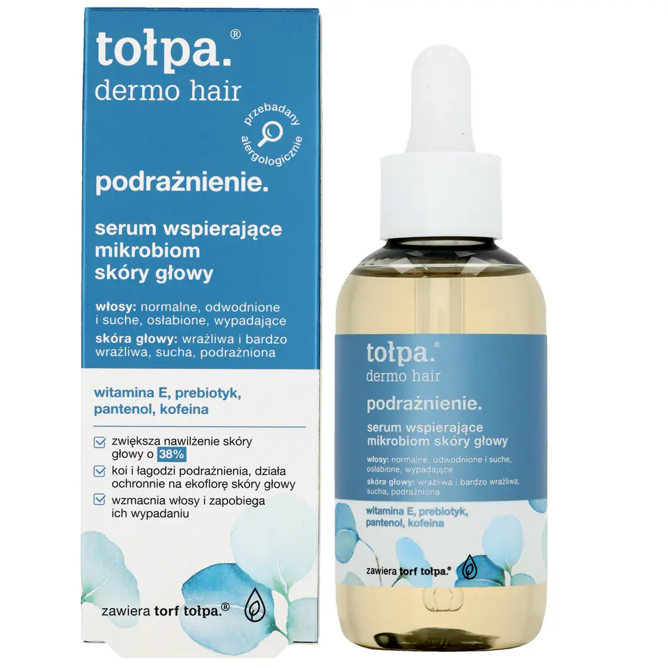 ⁨TOŁPA Dermo Hair Podrażnienie Serum wspierające mikrobiom skóry głowy 75 ml⁩ w sklepie Wasserman.eu