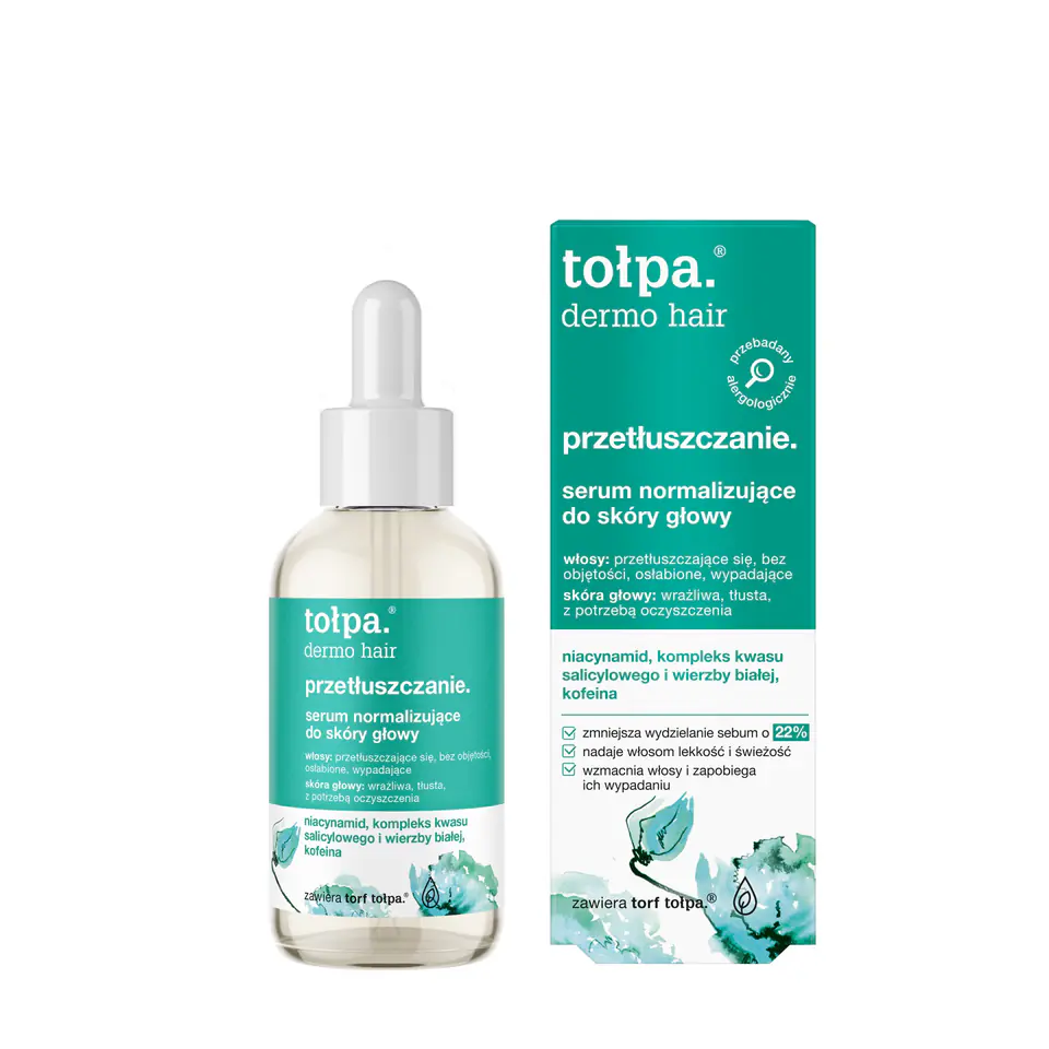 ⁨TOŁPA Dermo Hair Przetłuszczanie Serum normalizujące do skóry głowy 75 ml⁩ w sklepie Wasserman.eu