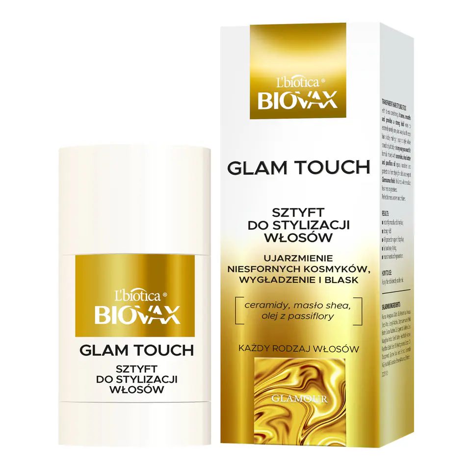 ⁨L`BIOTICA Biovax Glamour Wygładzający sztyft ujarzmiający 25 ml⁩ w sklepie Wasserman.eu