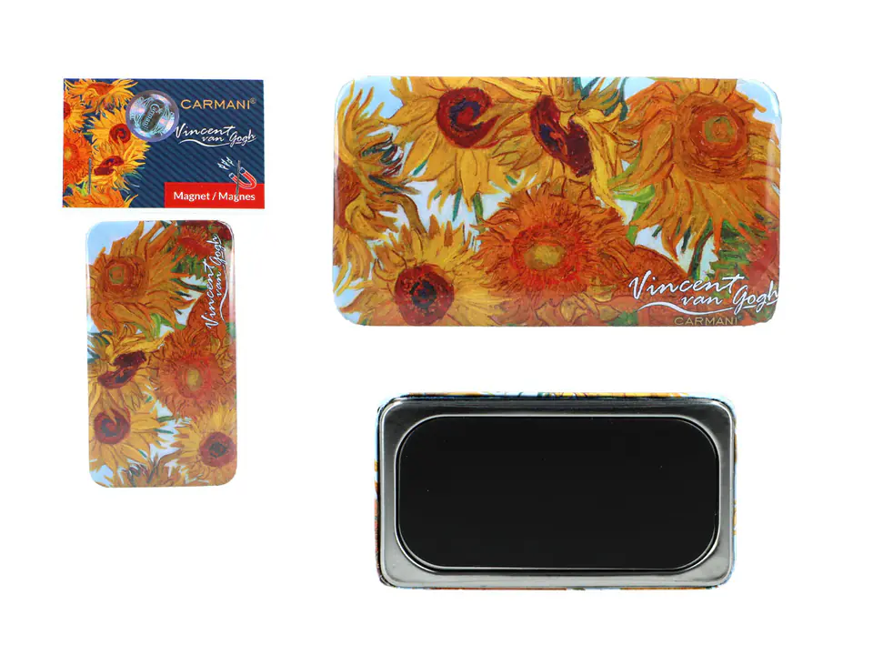 Magnes prostokątny - V. van Gogh, Słoneczniki (CARMANI) w sklepie Wasserman.eu