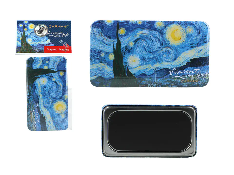 Magnes prostokątny - V. van Gogh, Gwiaździsta Noc (CARMANI) w sklepie Wasserman.eu