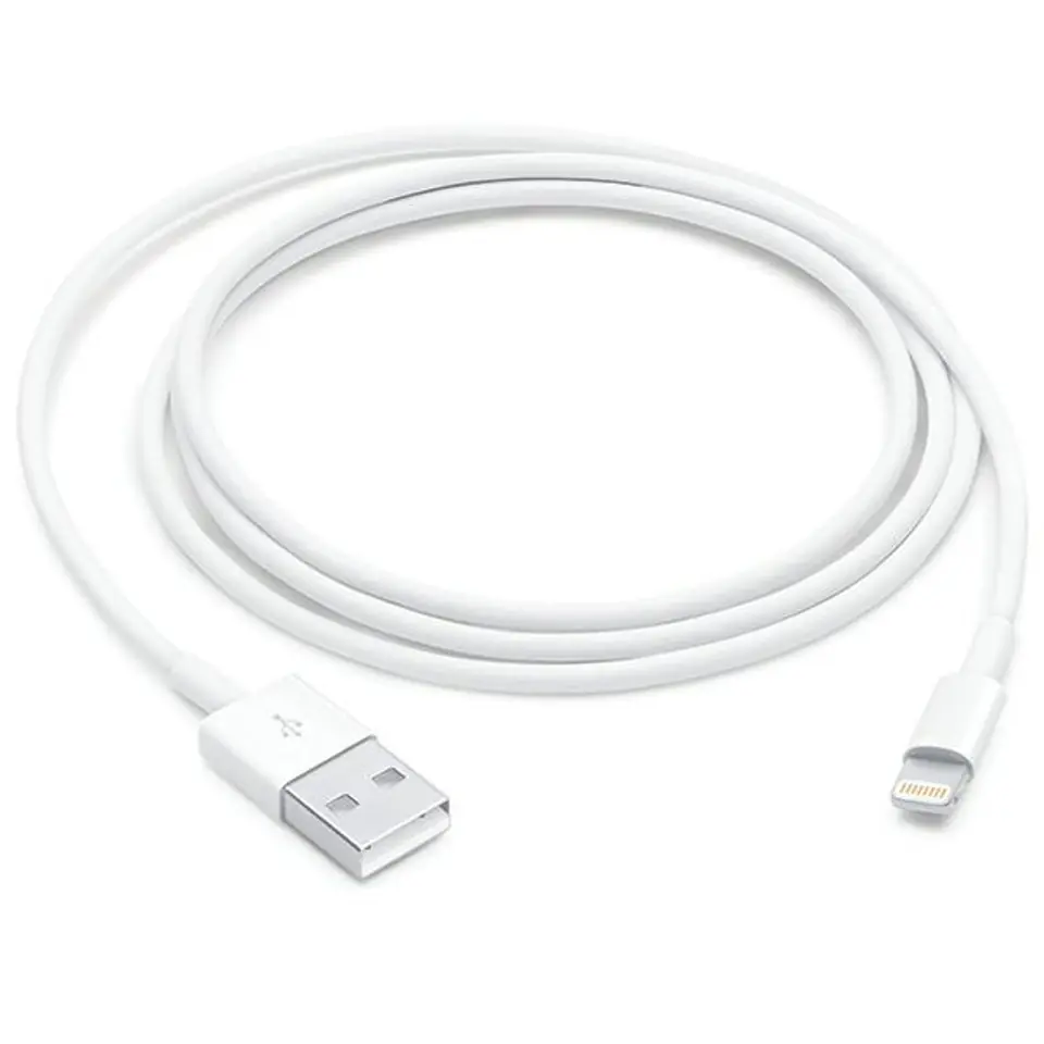 ⁨Kabel Apple MUQW3ZM/A blister 1m Lightning iPhone 5/SE/6/6 Plus/7/7 Plus/8/8 Plus/X/Xs/Xs Max/Xr⁩ w sklepie Wasserman.eu