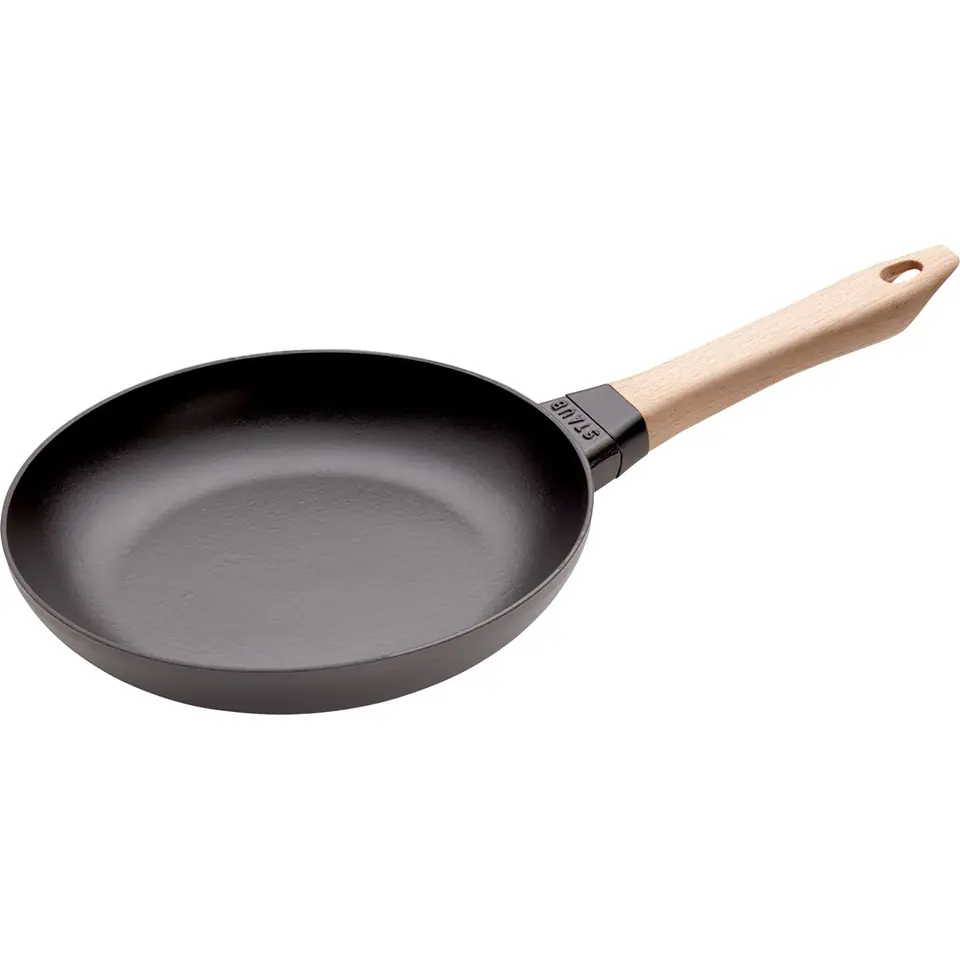 STAUB cast iron frying pan with wooden handle 40511-951-0 - 24 cm at Wasserman.eu