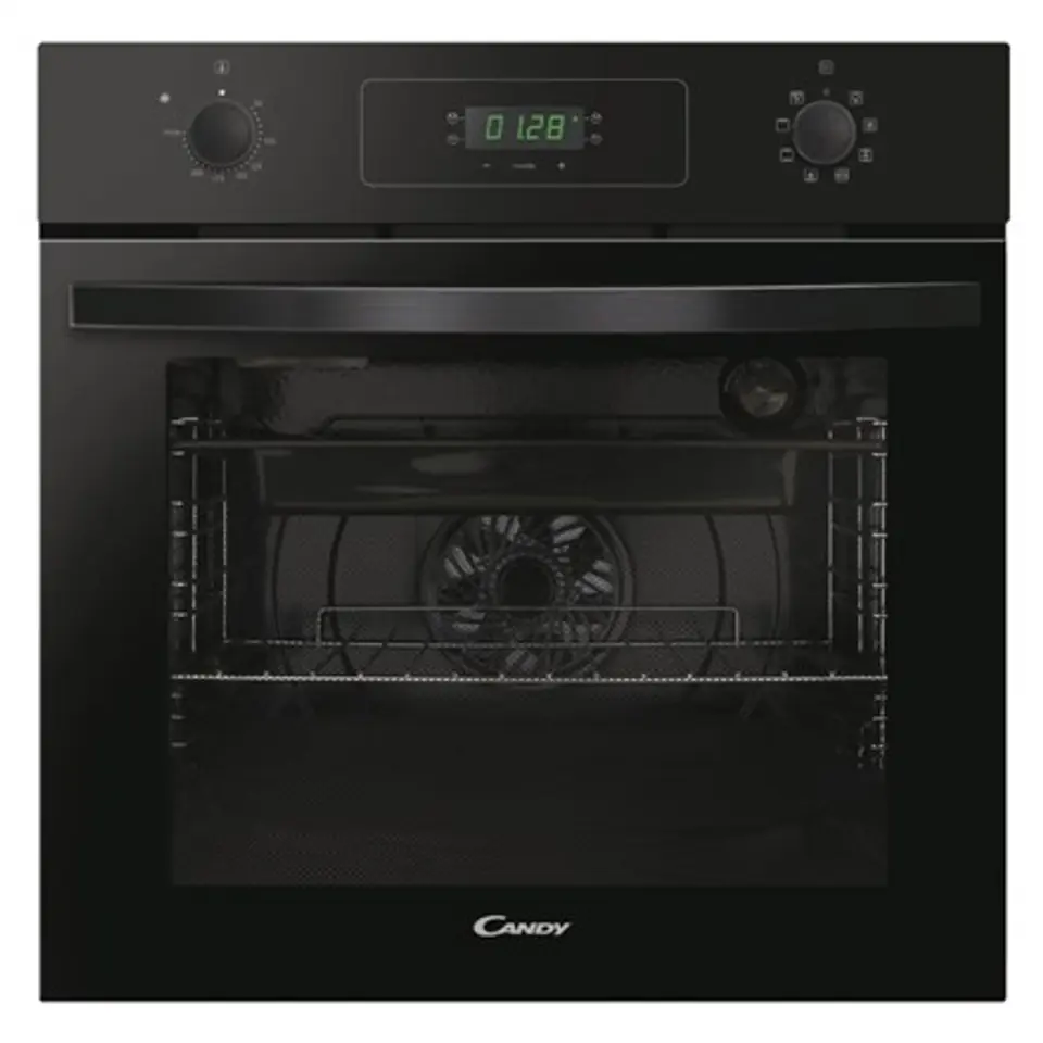 ⁨Candy | FIDCP N615 L | Oven | 65 L | Electric | Aquactiva | Mechanical and electronic | Height 59.5 cm | Width 59.5 cm | Black⁩ at Wasserman.eu