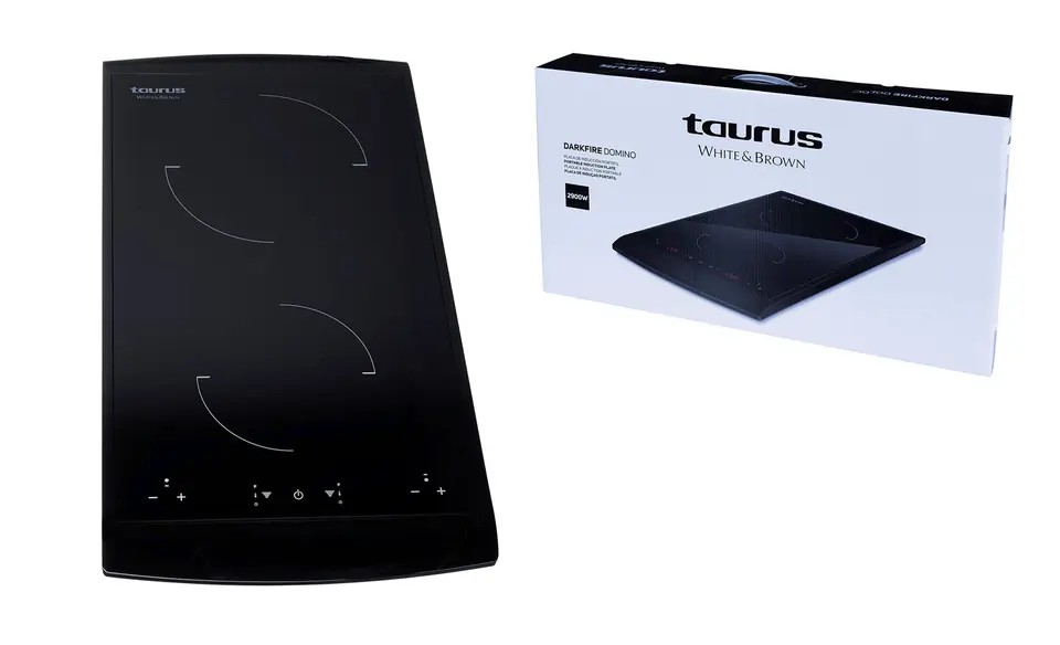 ⁨Taurus Darkfire Domino Black Countertop 31 cm Zone induction hob 2 zone(s)⁩ at Wasserman.eu