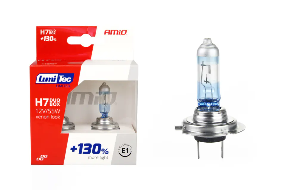 ⁨01406 Halogen Bulb Set H7 12V 55W LumiTec Limited +130% Duo Box⁩ at Wasserman.eu