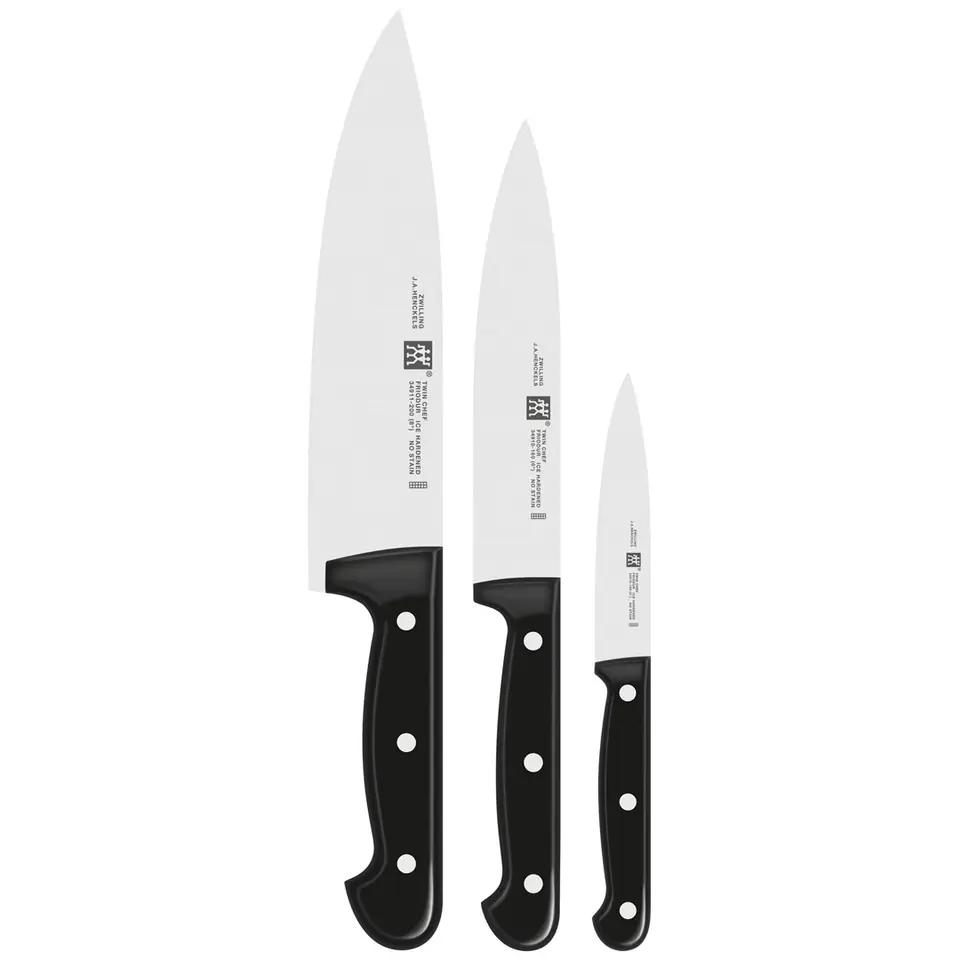 ⁨Set of 3 Zwilling Twin Chef knives⁩ at Wasserman.eu