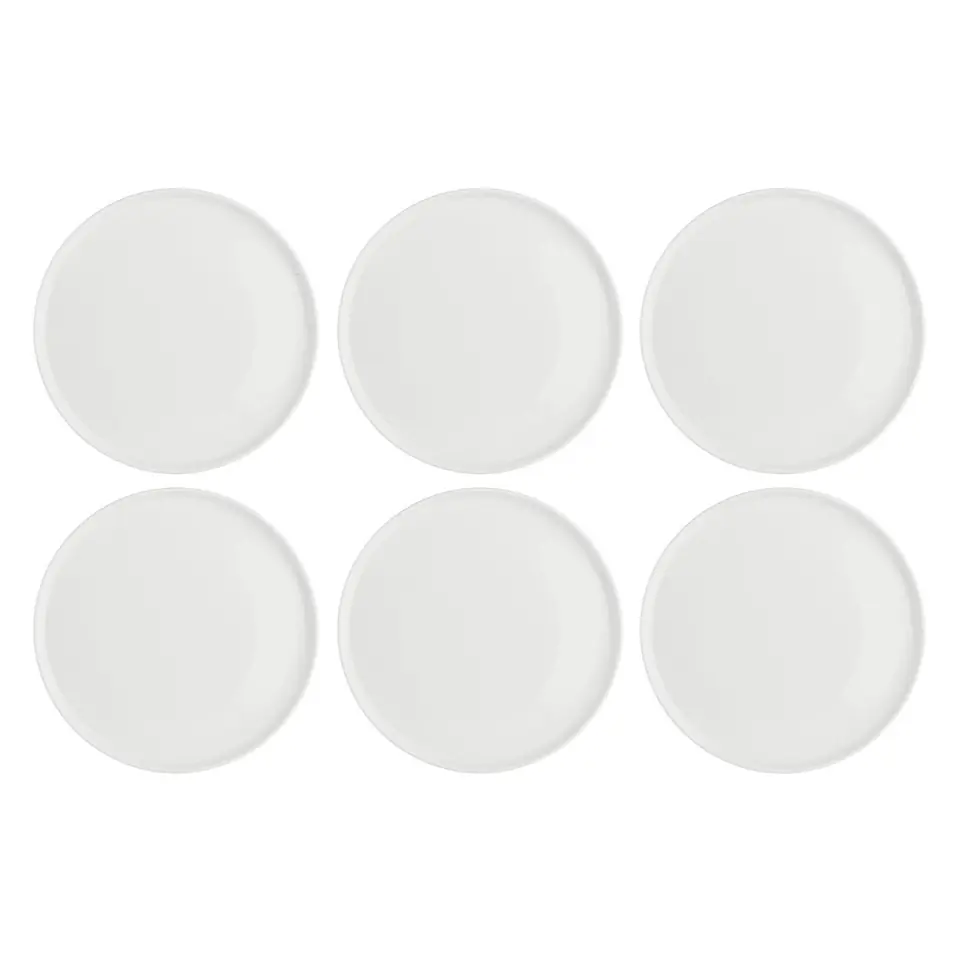 ⁨Set of 6 Essenziale Gourmet dinner plates - White, 21 cm⁩ at Wasserman.eu