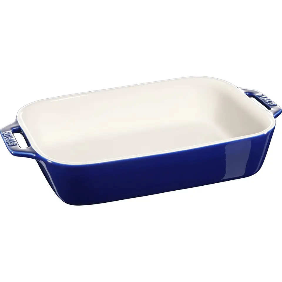⁨Prostokątny półmisek ceramiczny Staub - 2.4 ltr, Niebieski⁩ w sklepie Wasserman.eu