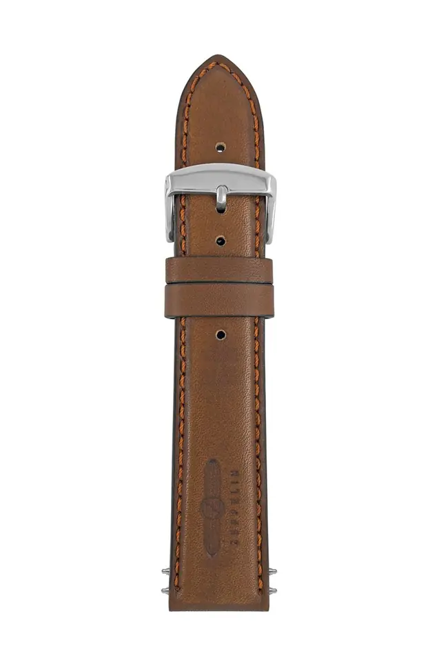 ⁨Zeppelin leather strap brown, 22 mm⁩ at Wasserman.eu