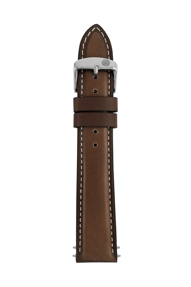 ⁨Zeppelin leather strap dark brown, 20 mm⁩ at Wasserman.eu