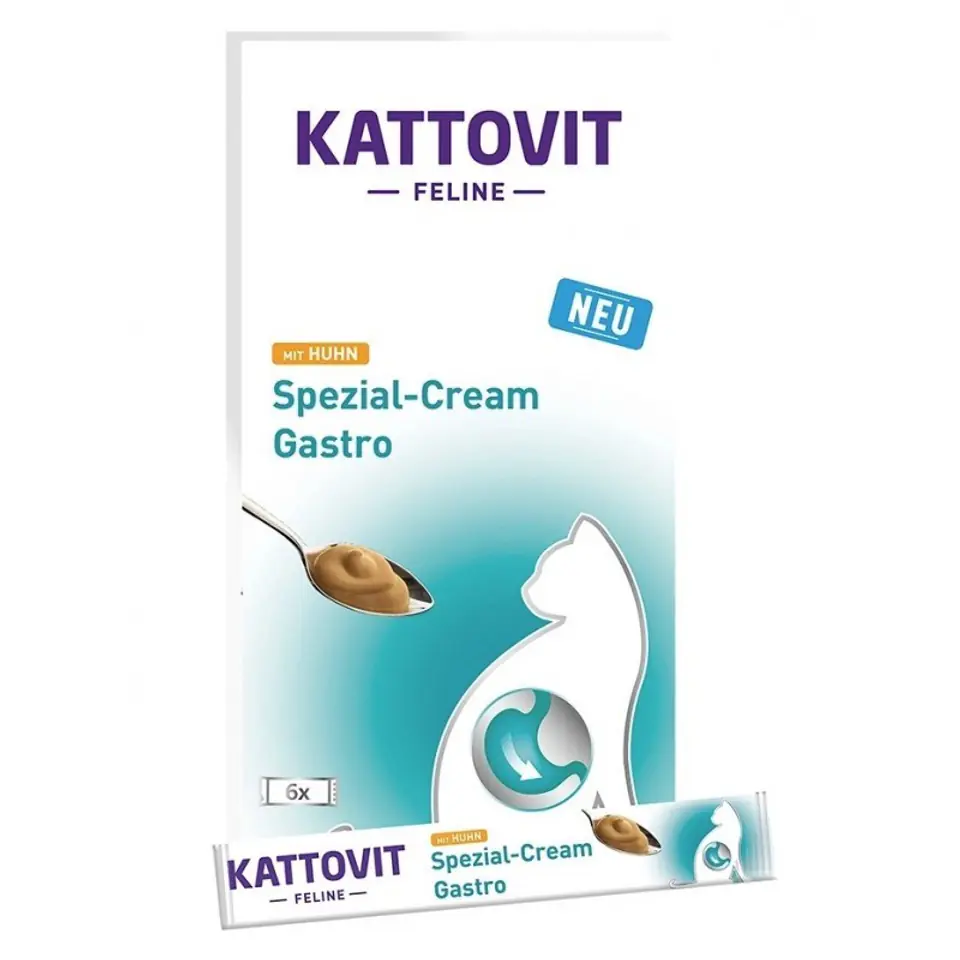 ⁨KATTOVIT  Pasta GASTRO CREAM przysmak dla kota 90 g⁩ w sklepie Wasserman.eu