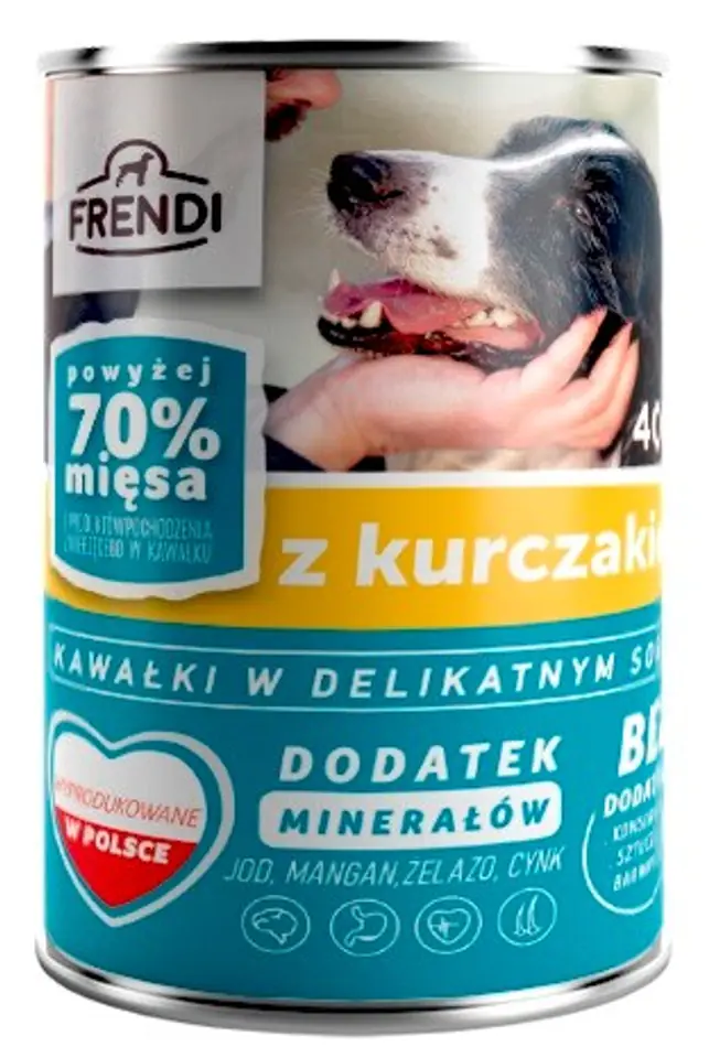 ⁨FRENDI with Chicken chunks in delicate sauce - wet dog food - 400g⁩ at Wasserman.eu