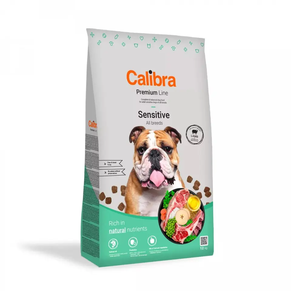 ⁨CALIBRA Dog Premium Sensitive lamb dry dog food - 12kg⁩ at Wasserman.eu