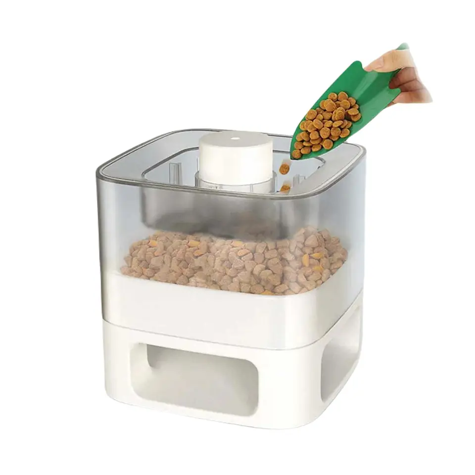 ⁨DOGGY VILLAGE Pet Auto-Buffet MT7130W white - mechanical dispenser for dry food⁩ at Wasserman.eu