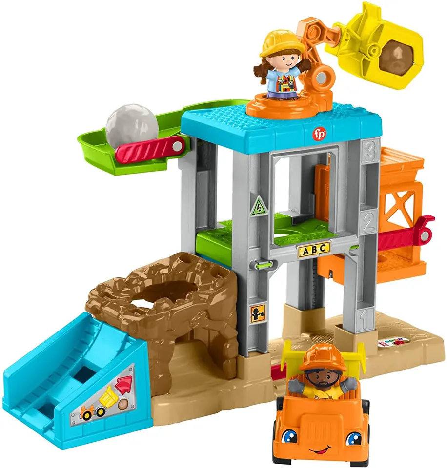 ⁨Fisher-Price Little People Plac budowy Zestaw z dźwiękiem HCJ64 p2 MATTEL⁩ w sklepie Wasserman.eu