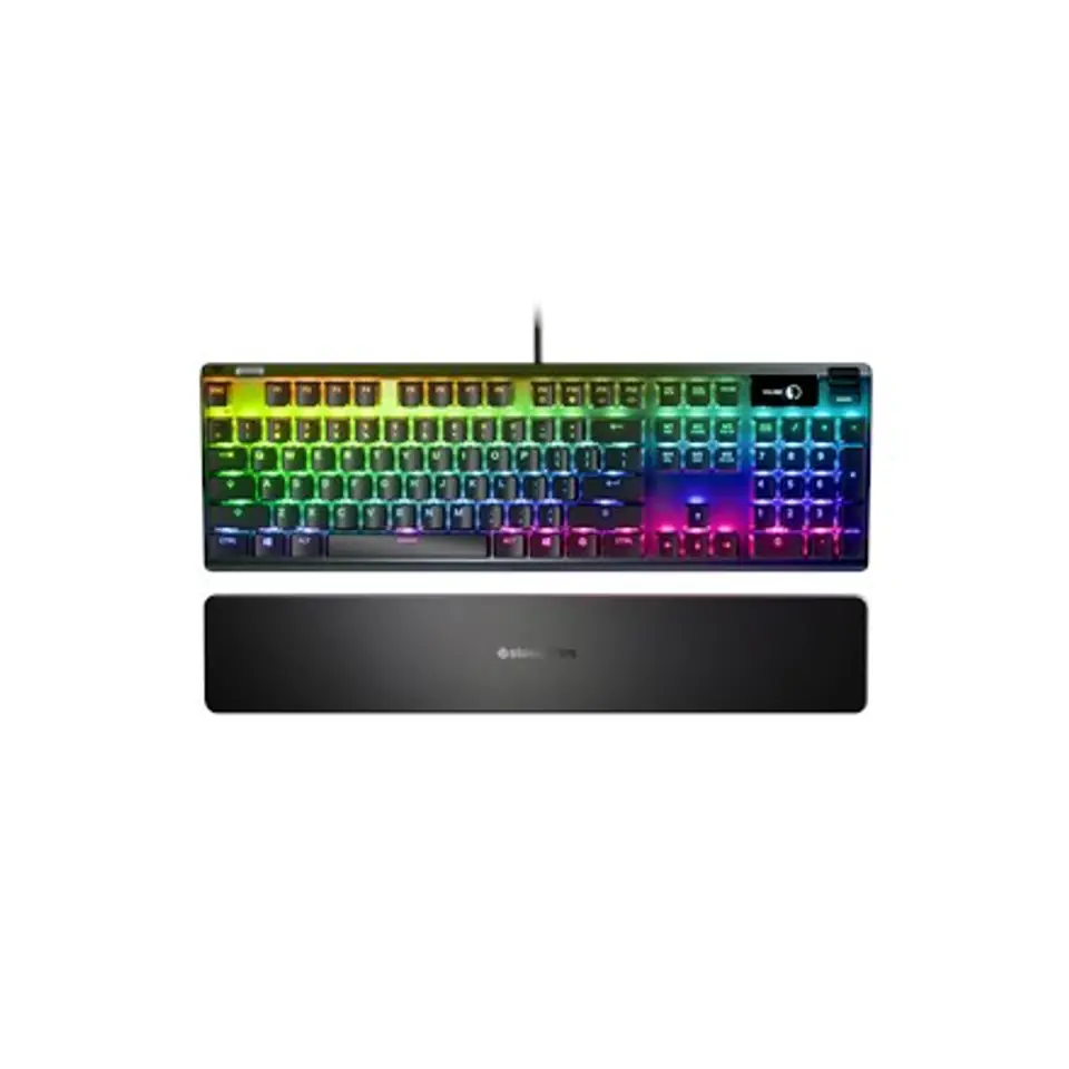 ⁨Klawiatura gamingowa SteelSeries Apex 7 QX2 Red Switch 64636  mechaniczna Światło LED RGB | Stany Zjednoczone | Przewodowy⁩ w sklepie Wasserman.eu