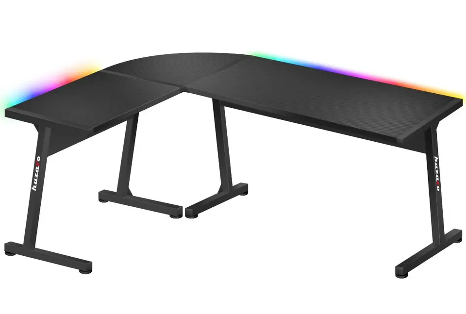 ⁨Gaming desk - Huzaro Hero 6.0 Black RGB⁩ at Wasserman.eu