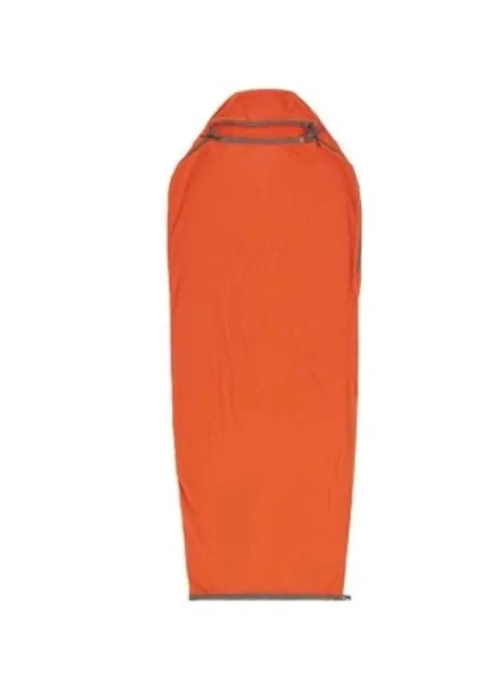 ⁨Sea To Summit Reactor Fleece Sleeping Bag Liner - Mummy W/ Drawcord- compact- orange⁩ at Wasserman.eu