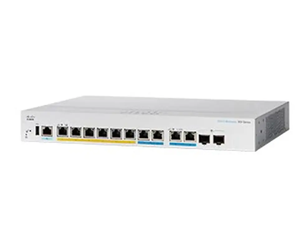 ⁨Cisco CBS350 Managed L3 Gigabit Ethernet (10/100/1000) Power over Ethernet (PoE) 1U Black, Grey⁩ at Wasserman.eu