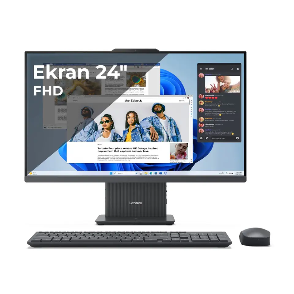 ⁨Lenovo IdeaCentre AIO 24IRH9 i7-13620H 23.8" FHD IPS AG 250nits 100Hz 16GB DDR5 5200 SSD512 Intel UHD Graphics NoOS Luna Grey⁩ w sklepie Wasserman.eu