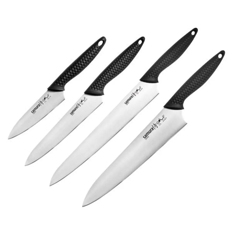 ⁨Set of 4 Samura Golf AUS-8 kitchen knives⁩ at Wasserman.eu