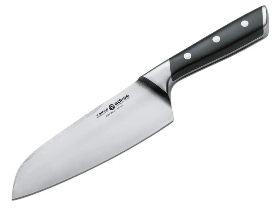 ⁨Santoku Böker Forge Knife 16 cm⁩ at Wasserman.eu