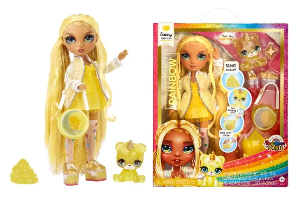 ⁨MGA Classic Rainbow Fashion Doll Sunny (yellow) 120186⁩ at Wasserman.eu