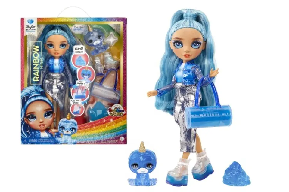 ⁨MGA Classic Rainbow Fashion Lalka Skyler (blue) 120216⁩ w sklepie Wasserman.eu