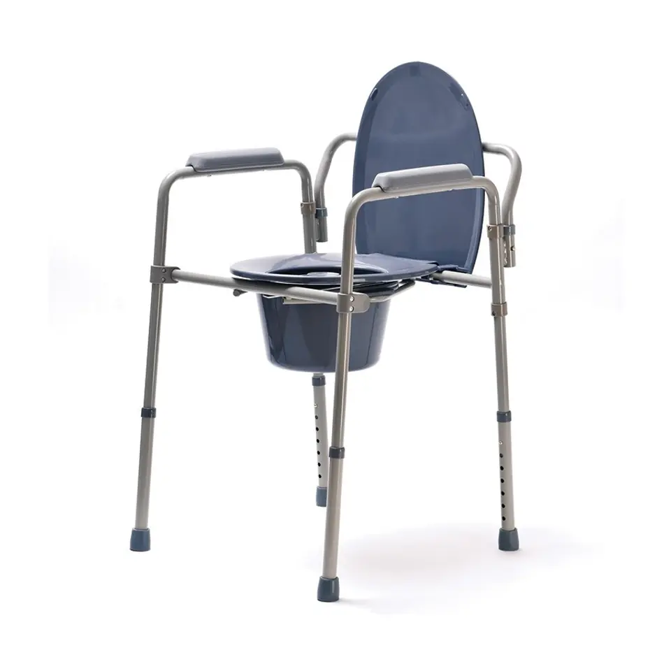 ⁨Height-adjustable folding toilet chair⁩ at Wasserman.eu