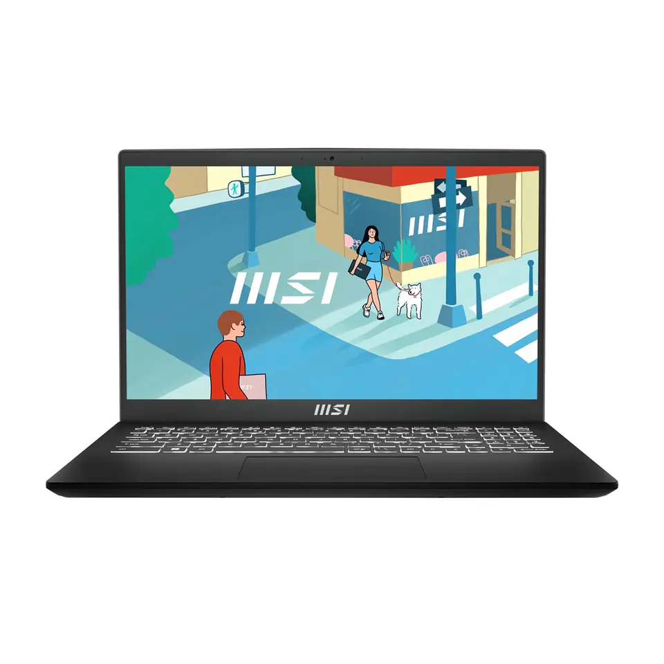 ⁨MSI Modern 15 H C13M-202PL Intel® Core™ i5 i5-13420H Laptop 39.6 cm (15.6") Full HD 16 GB DDR4-SDRAM 512 GB SSD Wi-Fi 6E (802.11ax) Windows 11 Home Black⁩ at Wasserman.eu