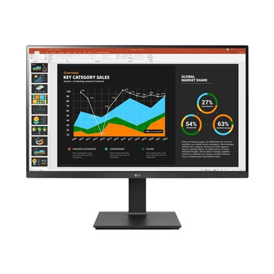 ⁨LG 27BQ75QB-B computer monitor 68.6 cm (27") 2560 x 1440 pixels Quad HD LCD Black⁩ at Wasserman.eu