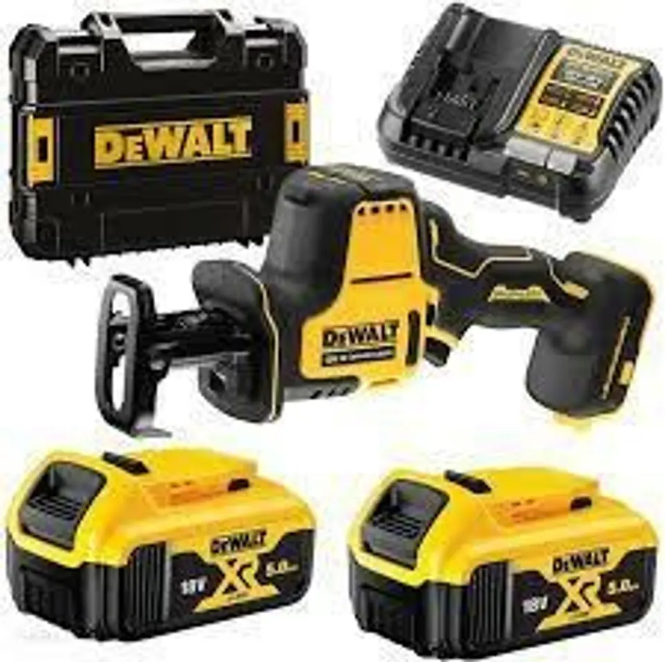 ⁨DEWALT RECIPROCATING SAW 18V DCS369P2 2x5.0Ah TSTAK⁩ at Wasserman.eu