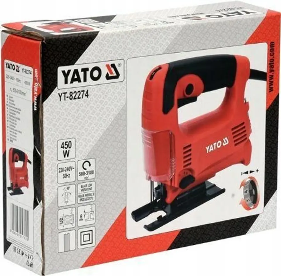 ⁨Yato YT-82274 power jigsaw 3100 spm 450 W 2 kg⁩ at Wasserman.eu