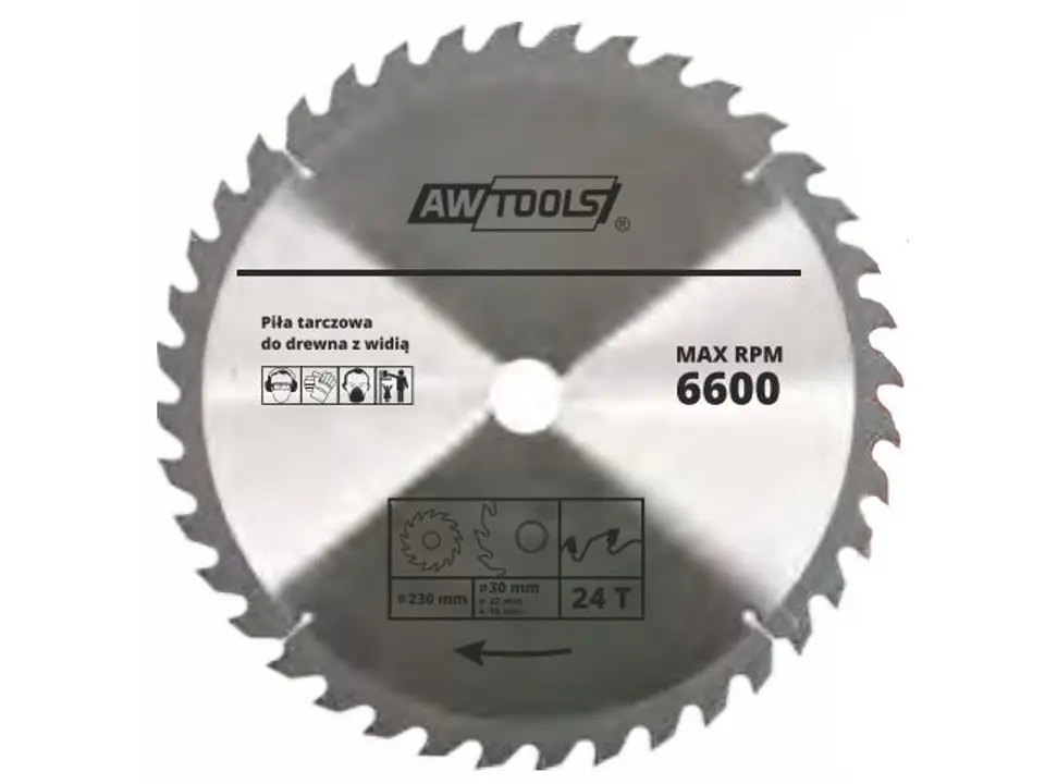 ⁨AWTOOLS AW48494 circular saw blade⁩ at Wasserman.eu