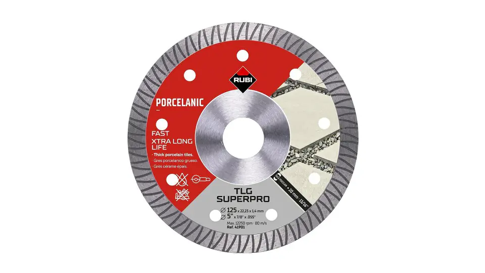 ⁨RUBI TLG 125 SUPERPRO DIAMOND BLADE FOR CERAMICS AND STONES⁩ at Wasserman.eu