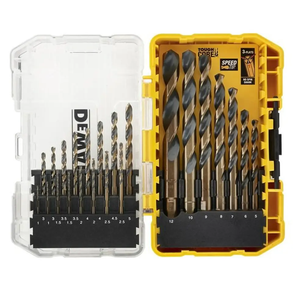 Zestaw wierteł do metalu DeWalt DT70729-QZ HSS-G - 23 szt. w sklepie Wasserman.eu
